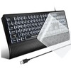 MIKUSO Large Print Backlit Keyboard for Seniors and Low Vision