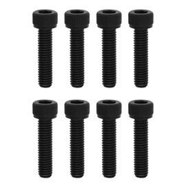 LT Easiyl 8pcs Replacement Bolts M6x25mm Metal Hexagon Socket Head Cap Screws Bolts for Stunt Scooter Hic Scs Ics Metric Thread Screws (Black)