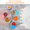 6 Pcs 304 Stainless Steel Condiment Containers With Silicone Sealing