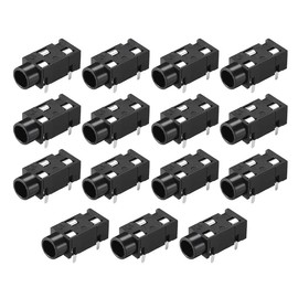 uxcell 3.5 mm Audio Jack Connector PCB Mount Female Socket 3Pin PJ-320 15pcs