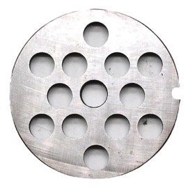 1 Pack #22 Meat Grinder Plate Disc Blade, Reversible Use Cutting Disk with Outer Diamter 3-3/16" 81mm Meat Discharging Outlet Hole 1/2“ 12mm (Coarse Grinding)
