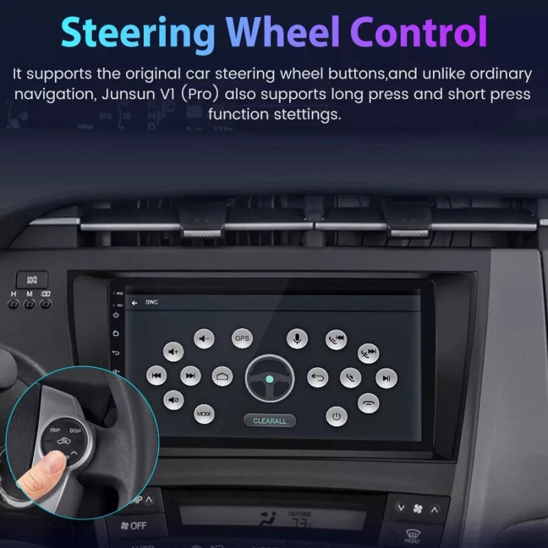 JOYINCAR 32GB For Toyota Prius 2010-2015 Car GPS Radio Stereo