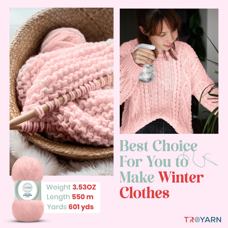Angora Love (paquete de 4 madejas) 20% lana 80% acrílico
