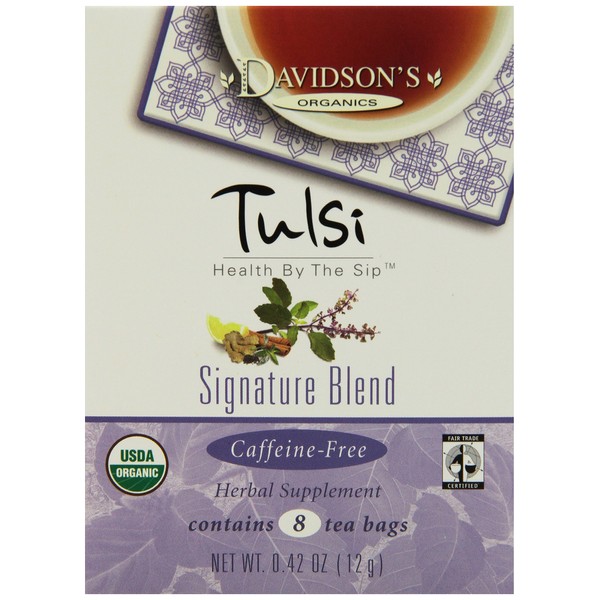 Davidson's Tea Tulsi Signature Spice, 8-Count Tea Bags (Pack of 12)