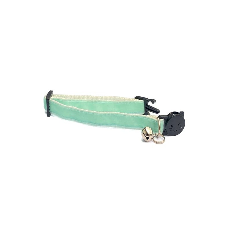 Velvet Cat Collars with Bell | Quick Safety Release Breakaway