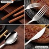 Portable Utensils Set with Case 18/8 Stainless Steel Silverware Sets