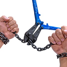 SPENDINS Bolt Cutter with Drop Forged Cr-Mo Alloy Steel Blades,with Ergonomic Handle,Heavy Duty Metal Cutter for Rebars, Chains, Locks, Wires, Bolts, Fence. (14in)