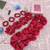 12 Pcs Mix 3 Sizes Satin Silk Scrunchies Hair Ties