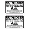StickerTalk Flatbed Tow Only Vinyl Stickers, 3.5 inches by 2.5