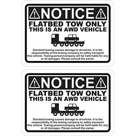 StickerTalk Flatbed Tow Only Vinyl Stickers, 3.5 inches by 2.5 inches