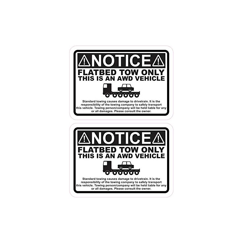 StickerTalk Flatbed Tow Only Vinyl Stickers, 3.5 inches by 2.5