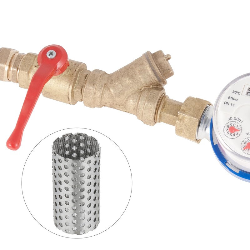 PATIKIL 2 Pcs 22mm OD Strainer Mesh, 42mm H 80