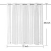YISURE No Hook Needed Long Shower Curtain 84in, Clear PEVA