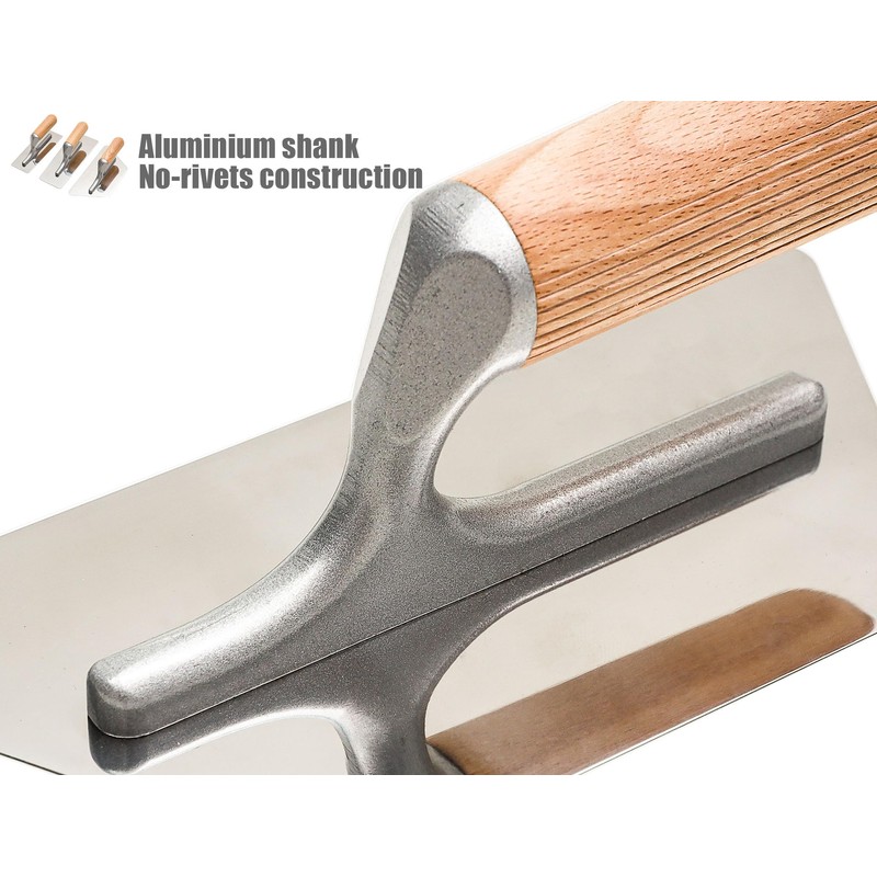 Polished Stainless Steel Venetian Plaster Trowel Set 3 PC Paint