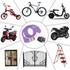 ZHEGE Bicycle Key, Dial Type Wire Lock, 5-Digit, Length 1200mm,