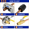 (Znkiok 2 Pack)3/4" Press Ball Valve Heavy Duty,3/4 Inch Brass