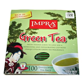 Impra Green Tea 100 Enveloped Tea Bags