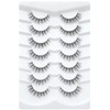 Happy Heartbeat 3D Clear Band False EyeLashes Natural Look Cat