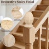 Pineapple Wood Finial for Stair Post, Wood Pineapple Finial