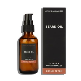 Roosevelt Supply Co. - Mens Beard Oil, Leave In Beard Conditioner for Men, Beard Softener for Men, Mens Beard Care Products, Beard Growth Oil 2 FL Oz (2 FL OZ, Sandalwood & Citrus)