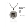 Women's Men's Necklace Stainless Steel with Zodiac Zodiac Zodiac Pendant