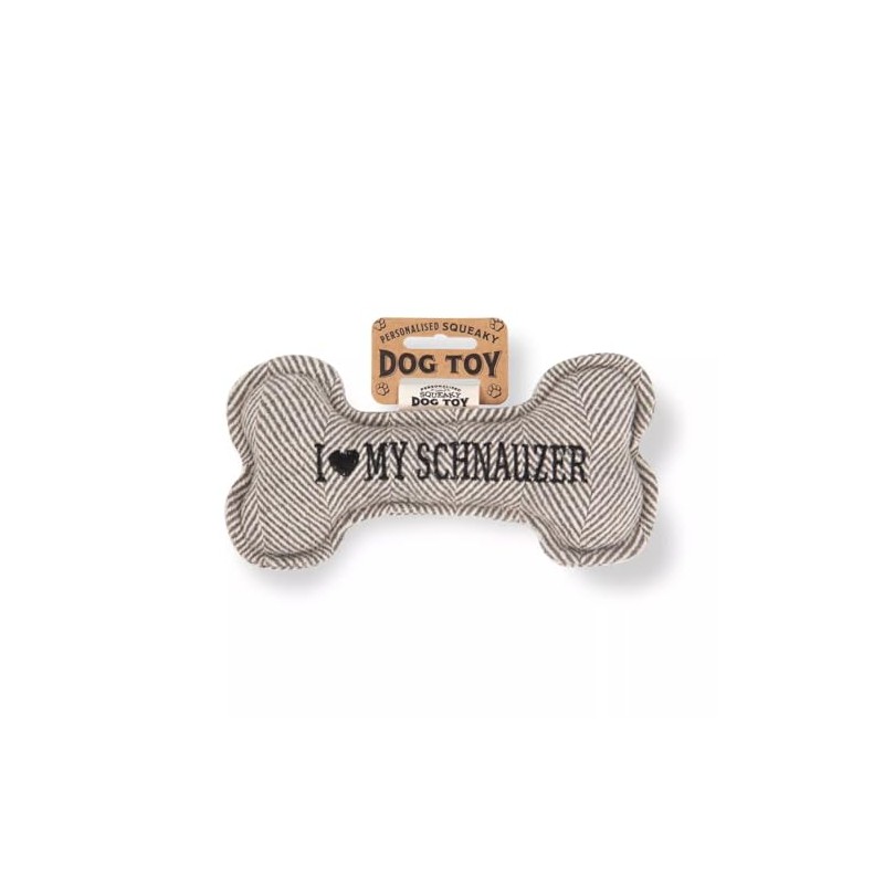 History & Heraldry Squeaky Dog Toy (I my Schnauzer)