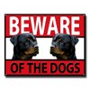6"x8" Rottweiler Beware Of The Dogs Metal Sign,security,warning,guard Dog Sign