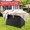 Youlvy Fire Pit Cover Rectangular 54 Inch - Waterproof Outdoor
