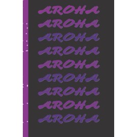AROHA ASTRO Journal: Black / Violet / Violet Gradient text / Stars / ASTRO AROHA Journal