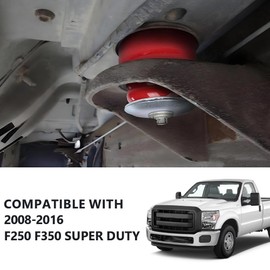 G-PLUS Body Mount Bushing Kit Compatible with Ford F250 F350 Super Duty 2WD and 4WD 2008-2016 Body Cab Mounts & Steel Sleeves & Hardware KF04060BK Red