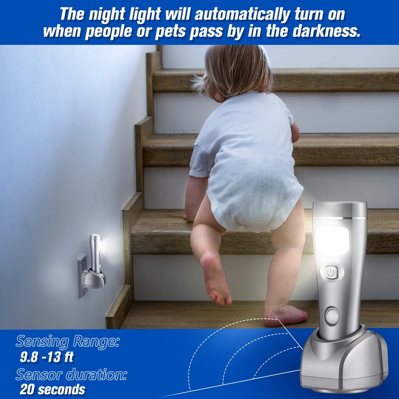 Enhon 4 in 1 LED Emergency Lights for Home Power