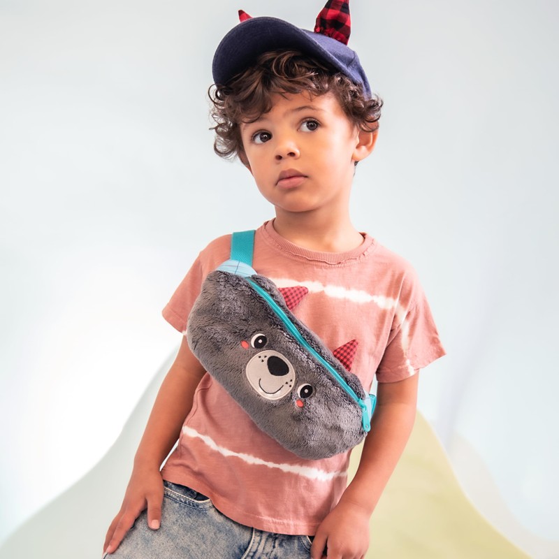 Lilliputiens - Louis the Wolf Bum Bag - Soft Accessory