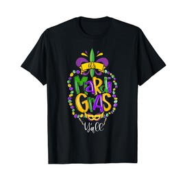Its Mardi Gras Yall Funny Mardi Gras Party Mask Costume T-Shirt