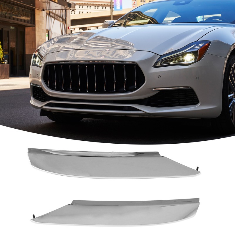 1pair Front Bumper Grille Trim Chrome 673007201 Replacement for Maserati