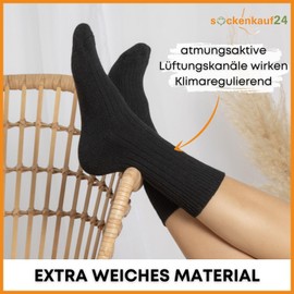 6 Pairs Norwegian Socks Men Women Wool Socks Warm Winter Socks, black