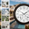 FOUNTAIN DESIGNS 18" Illuminated in/Outdoor Clock with Smart Sensor and