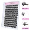 Cluster Lashes 240pcs 40D DIY Eyelash Extension D Curl Long