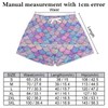 Ysidec Mermaid Fish Scale Women Shorts Beach Casual Athletic High