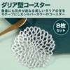 Felimoa Dahlia Splendid Waterproof Heat Resistant PVC Coasters Openwork Design