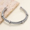 Brazalete De Cuero Trenzado Unisex, Ajustable Y Abierto