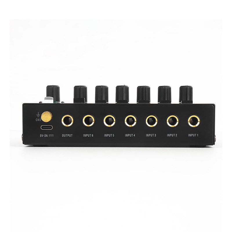 Sound Mixer Ultra Compact Metal Low Noise 6 Channel Stereo