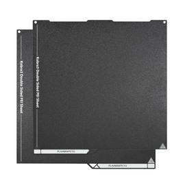 JUUPINE Double Sided Black PEI Build Plate for Anycubic Kobra 3,256x268mm Textured PEI 3D Printer Platform 0.5mm Thick Spring Steel Sheet Heated Bed for Anycubic Kobra 3, Kobra 3 Combo 3D Printer.