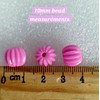 MajorCrafts 96pcs 10mm Pumpkin Style Resin Spacer Loose Beads for