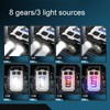 Small Powerful EDC Flashlight 300LM USB Rechargeable Mini Pocket Keychain