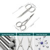 BEZOX Professional Cuticle Scissors Set, Multifunctional 2 Pieces Scissors with