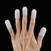 Fdit 5pcs Silicone Finger Protector Thumbs Cover Fingertip Gloves for