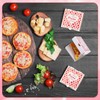 MotiMind 100 Pack Small Valentine Pizza Boxes with Heart Sticker