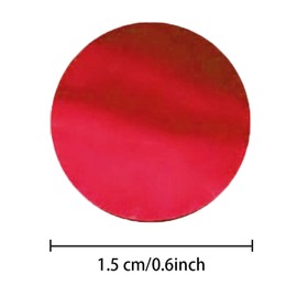 Red Foil Mylar Round Confetti,Round Dots Glitter Table Confetti,Sparkling for Party Decorations(1.76 OZ)