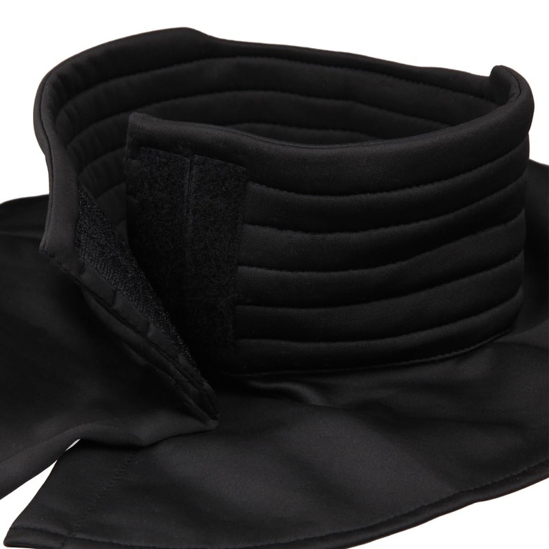 Neck Seal Costume Cosplay Armor Helmet Accessory Ribbed Black Gaiter