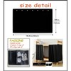 Teanea Full Size Bunk Bed Blackout Curtains Heavy-Duty for Bottom